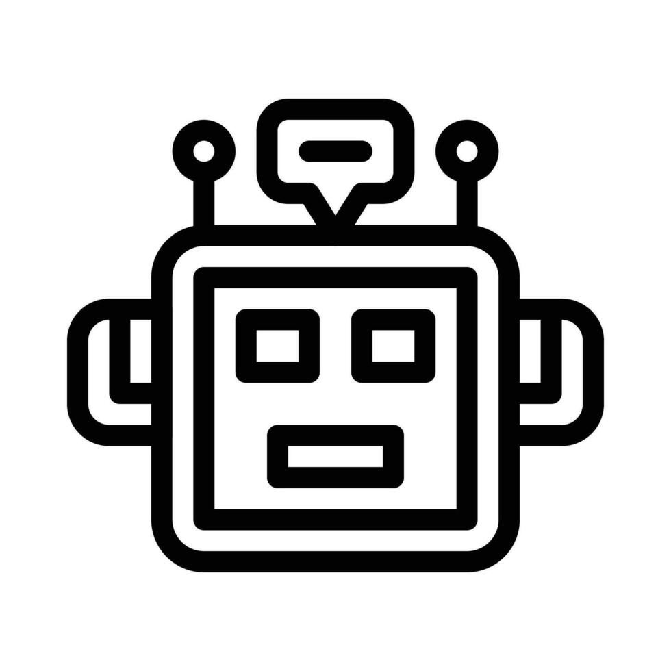 chatbot vector icon on a white background