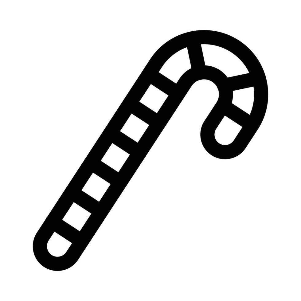 candy cane vector icon on a white background