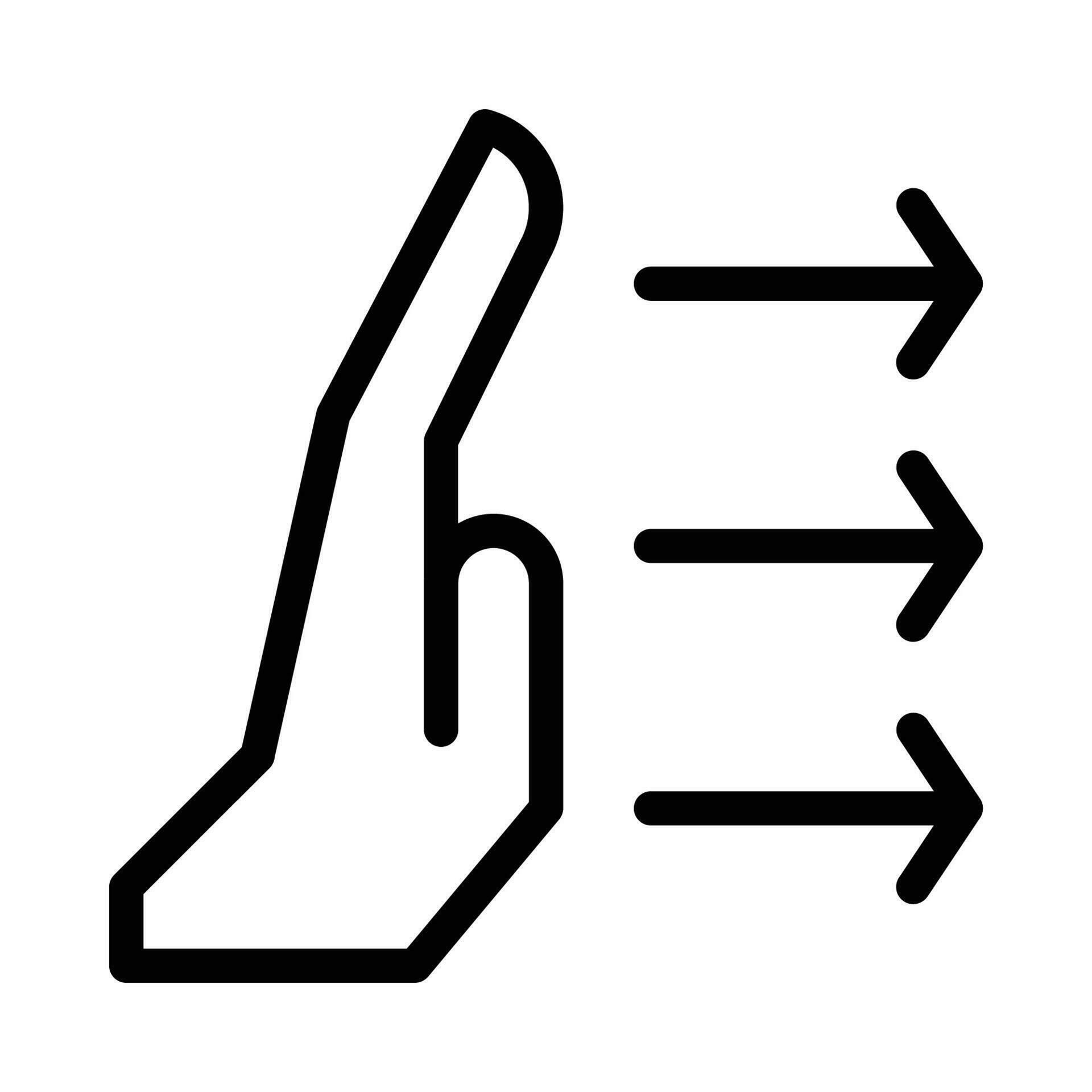 push vector icon on a white background 33295313 Vector Art at Vecteezy