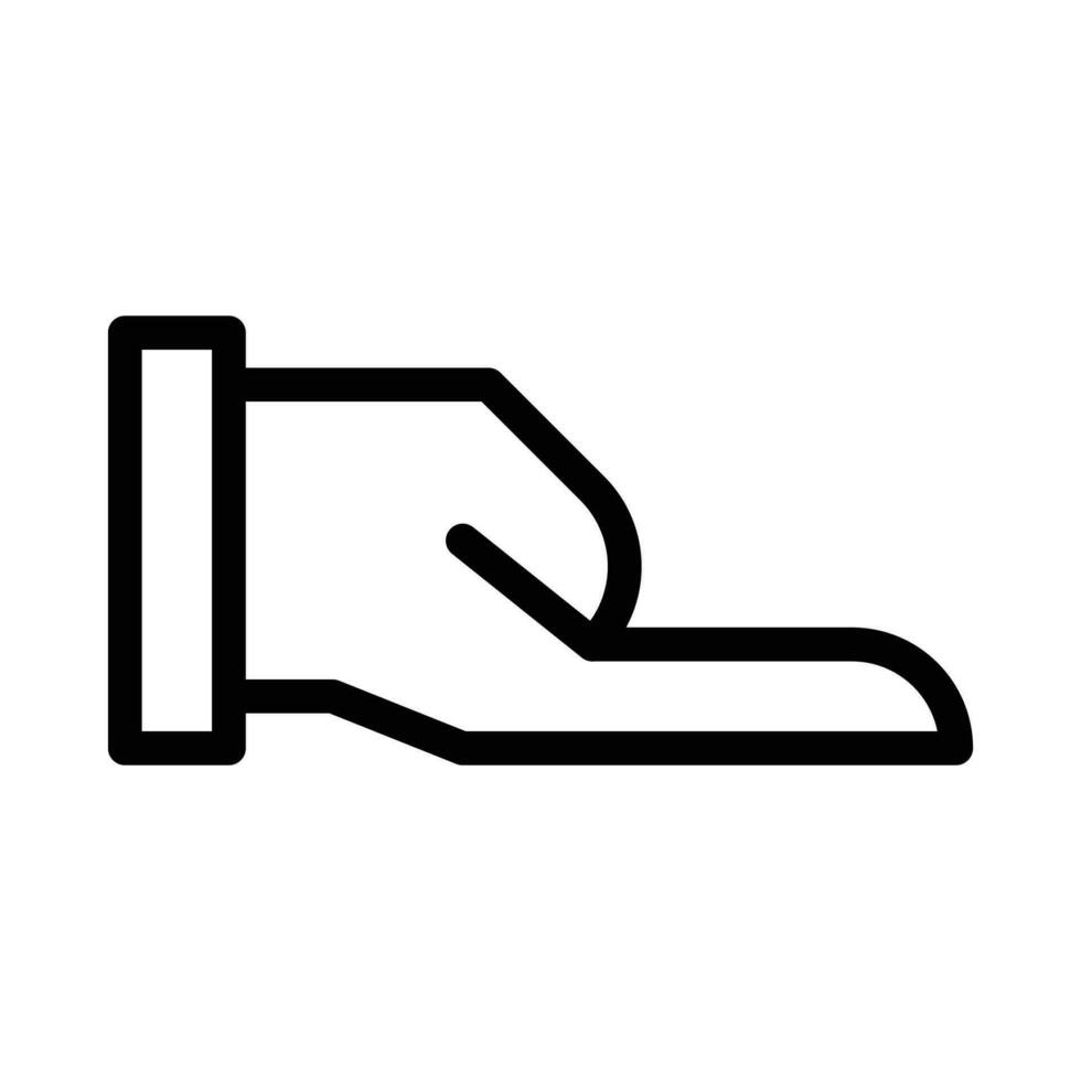 hand vector icon on a white background