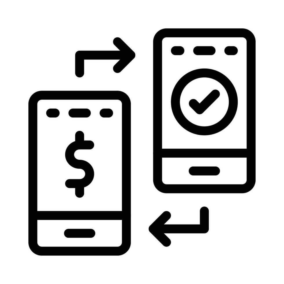online transfer vector icon on a white background