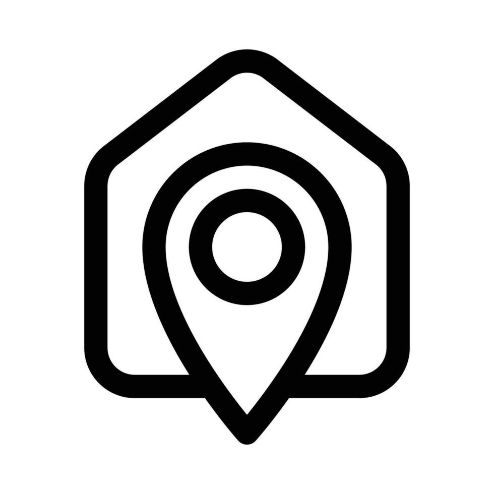 location home vector icon on white background