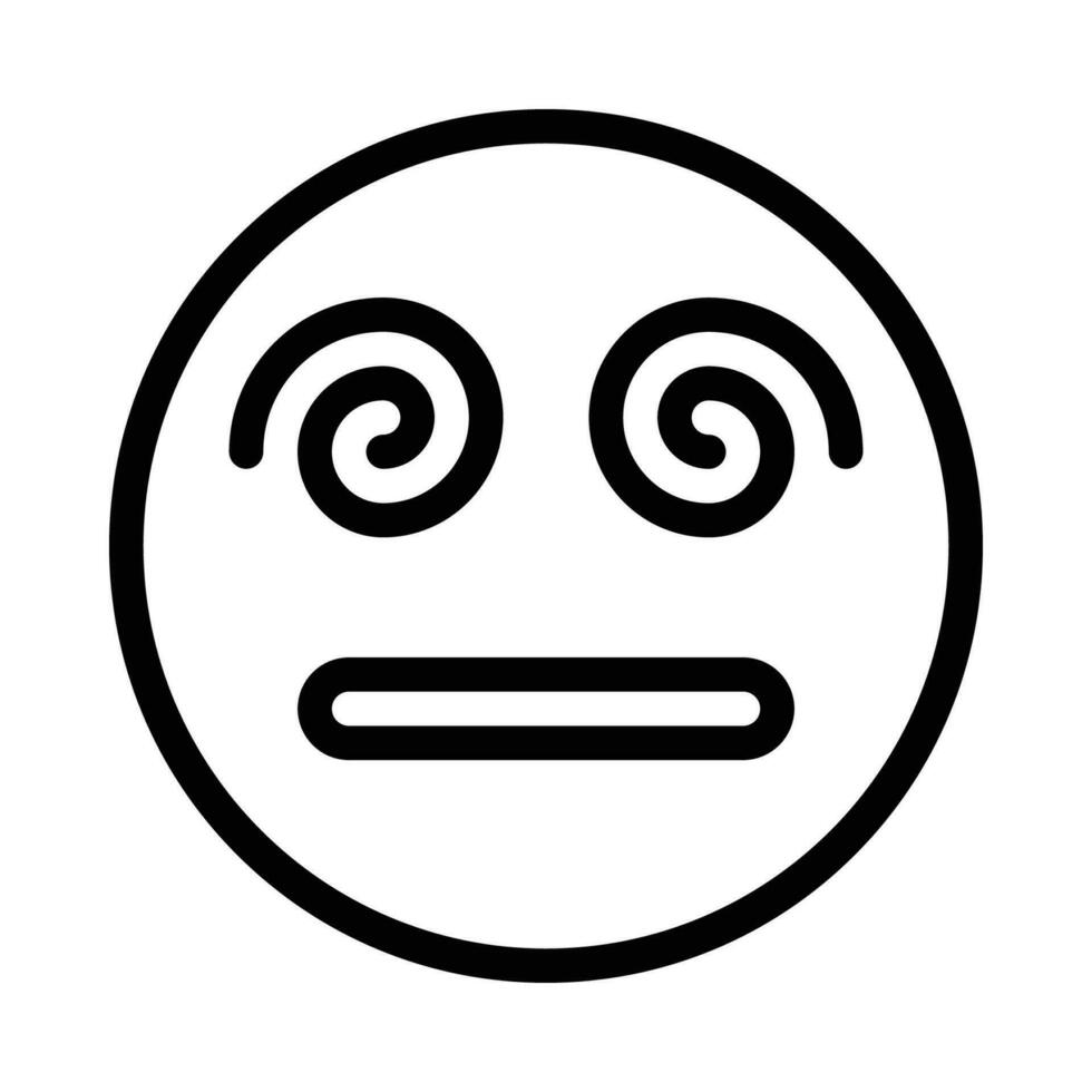 dizzy vector icon on a white background