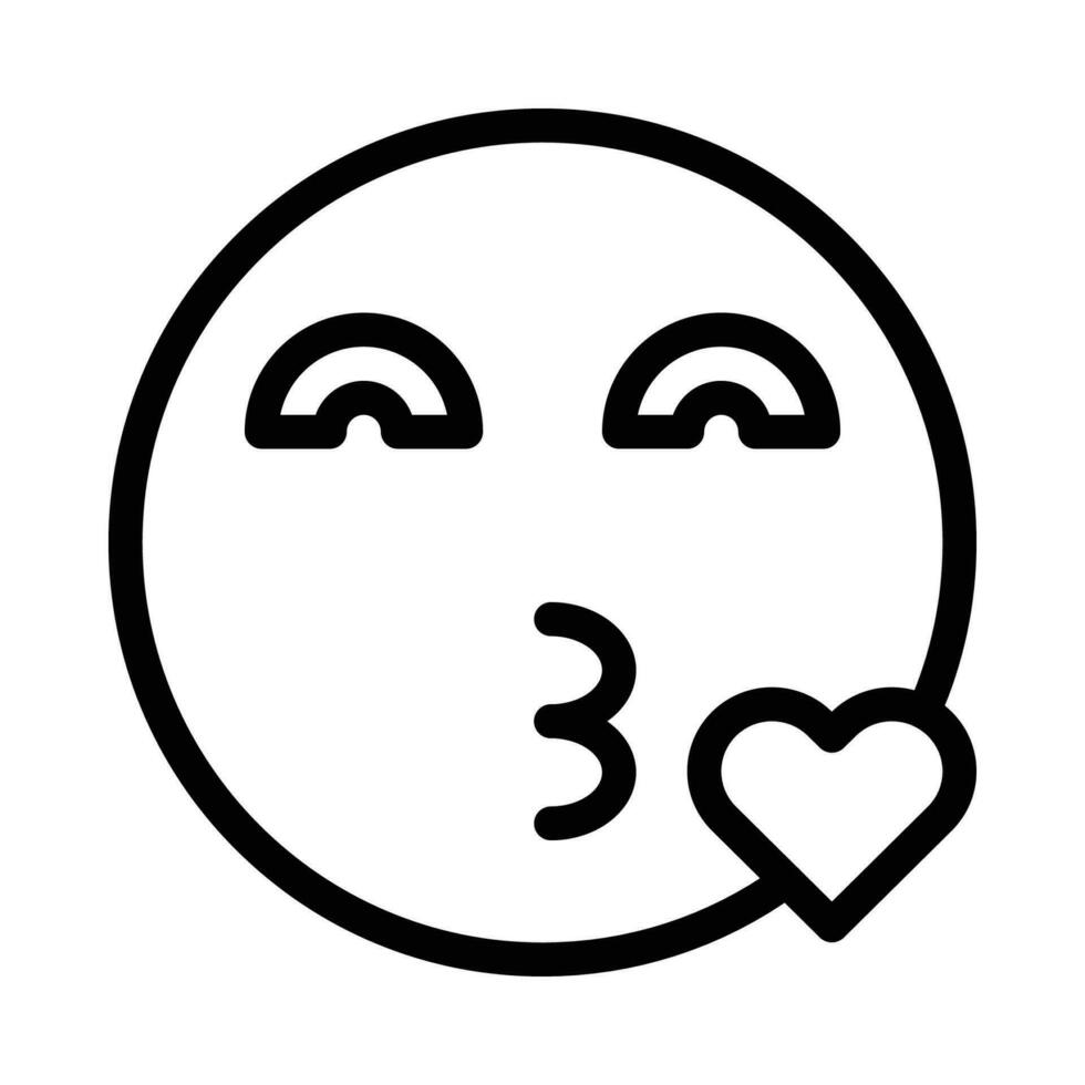 kiss vector icon on a white background