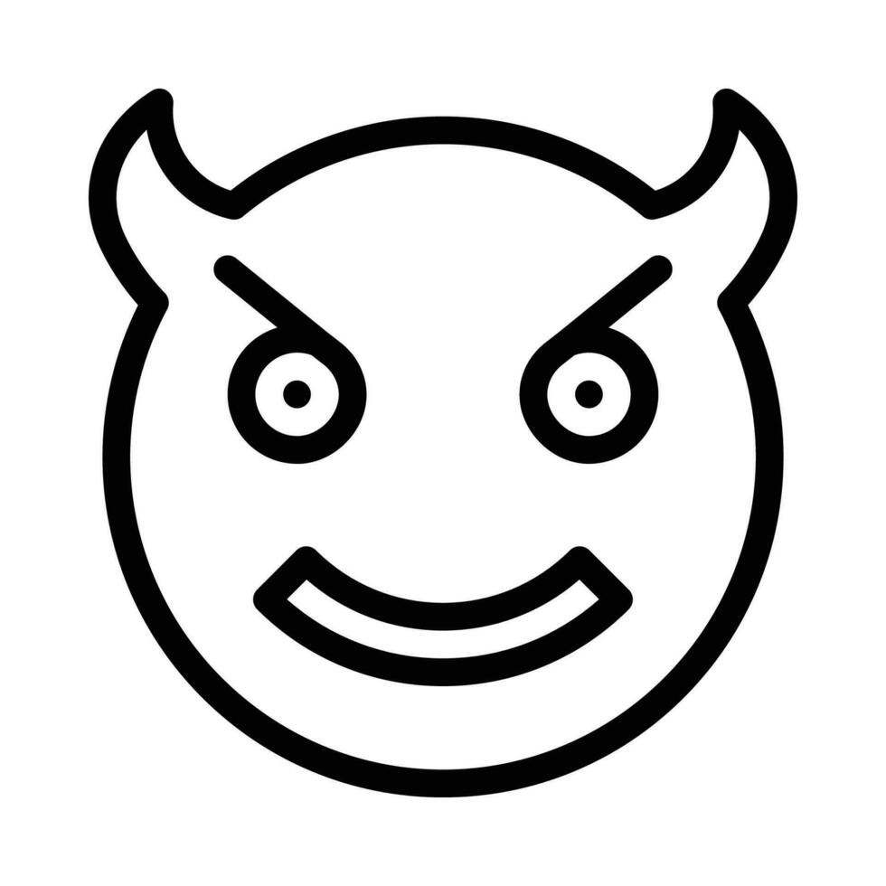 devil vector icon on a white background
