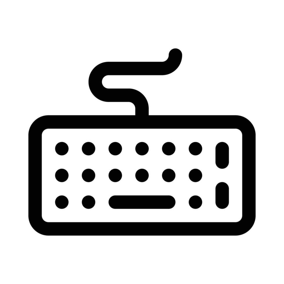 keyboard vector icon on white background