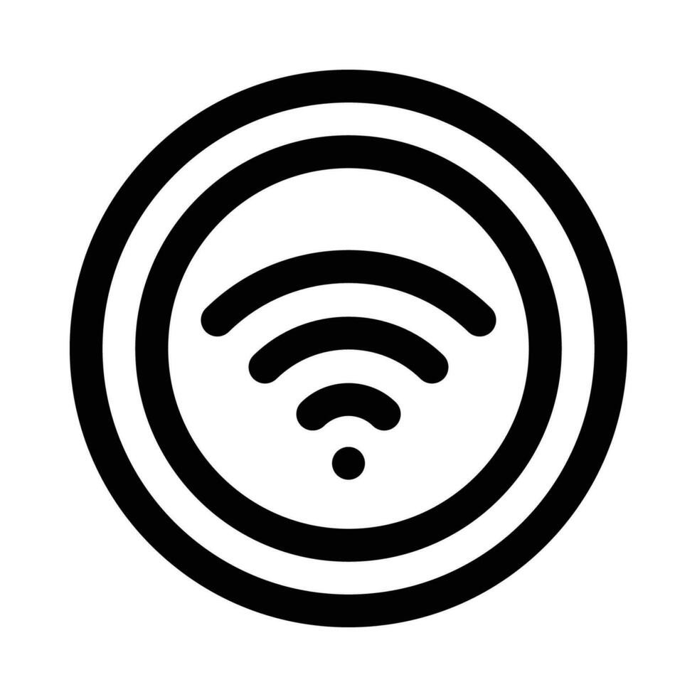 wifi vector icon on white background