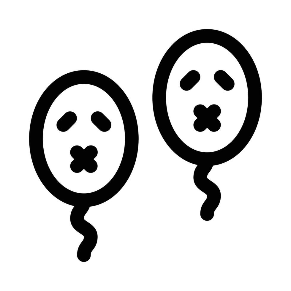 ballons vector icon on a white background