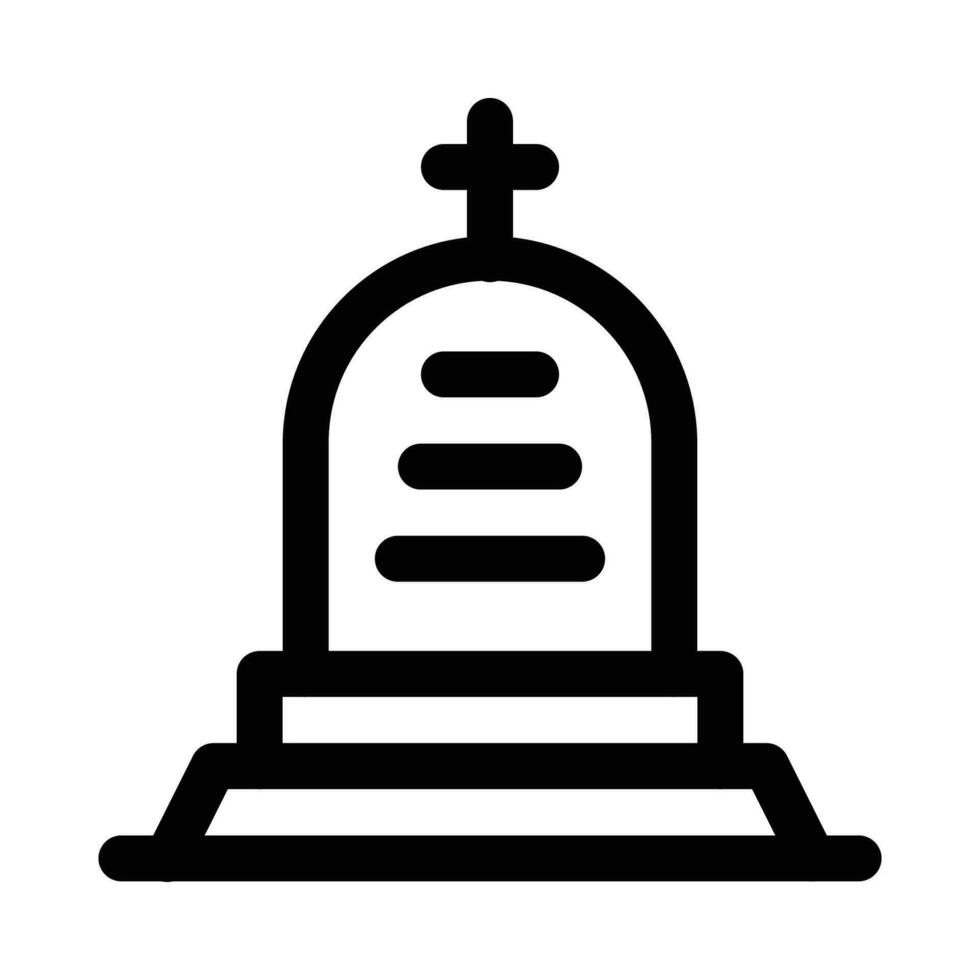 grave yard vector icon on a white background