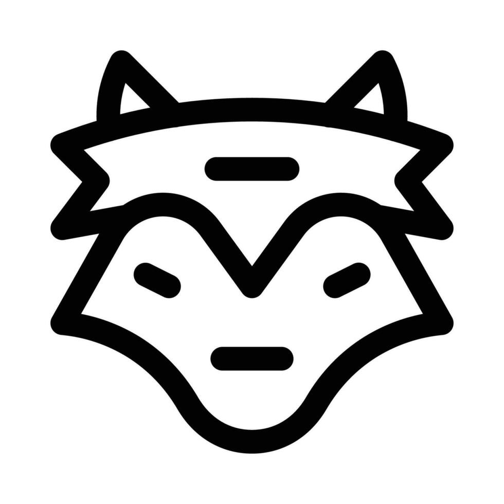 werewolf vector icon on a white background
