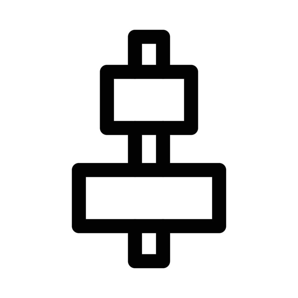 center align vector icon on white background