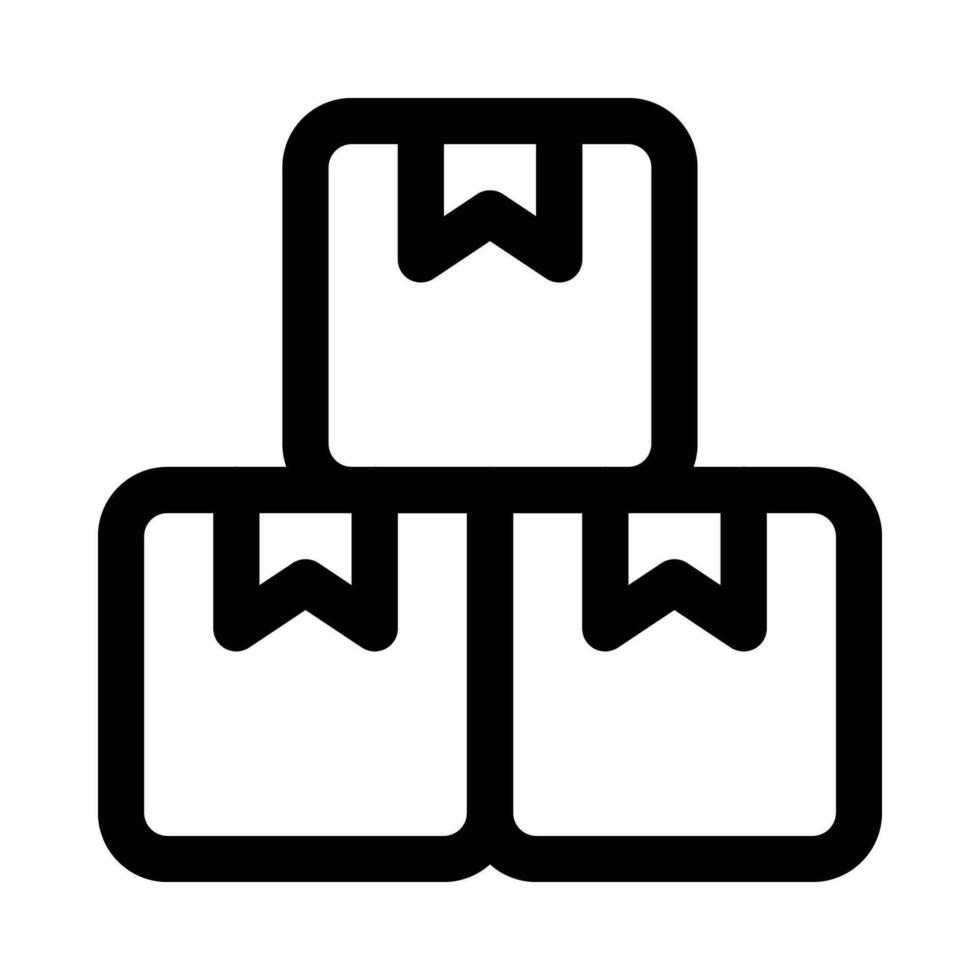 boxes vector icon on white background