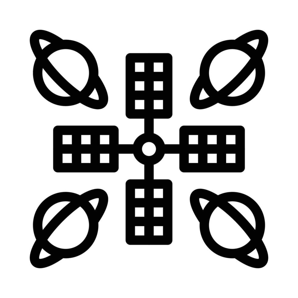 space vector icon on a white background