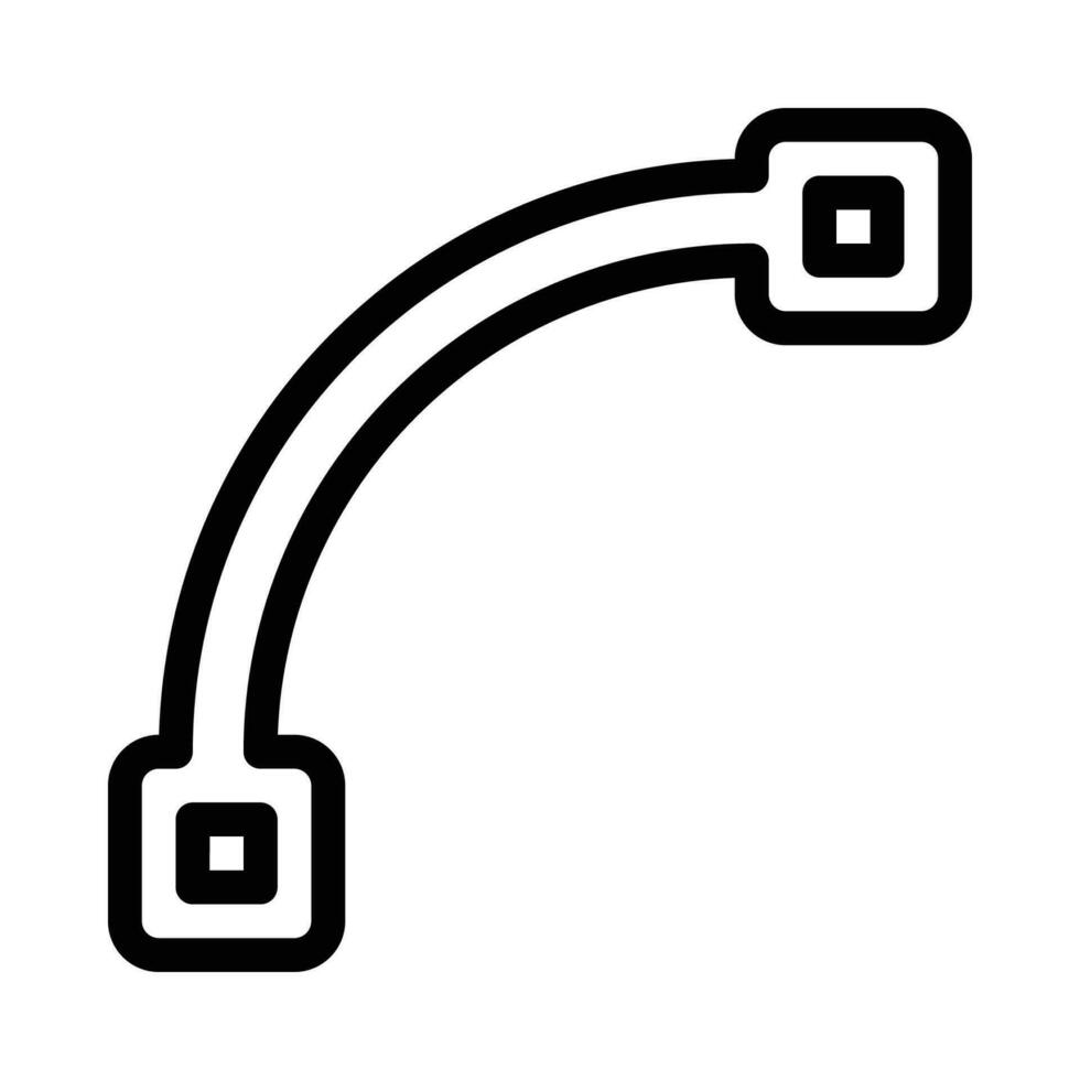 arc vector icon on white background