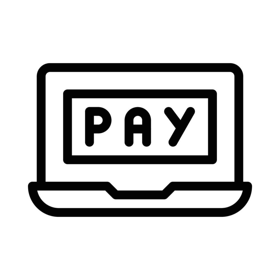 pay vector icon on a white background