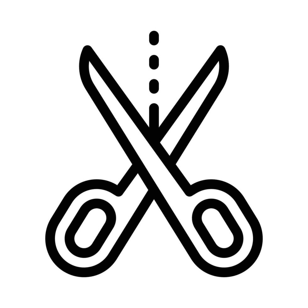 Scissors vector icon on white background