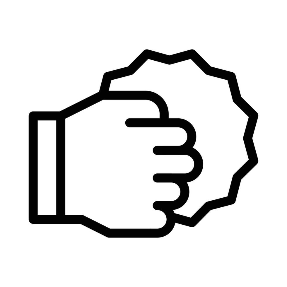 punch vector icon on a white background