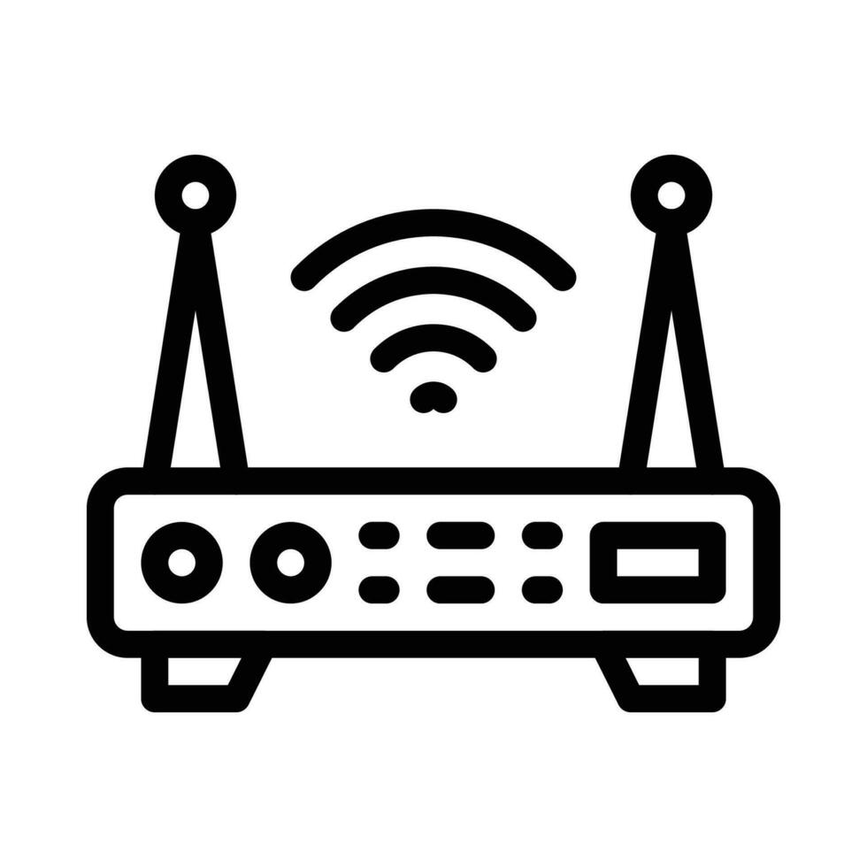 router vector icon on a white background