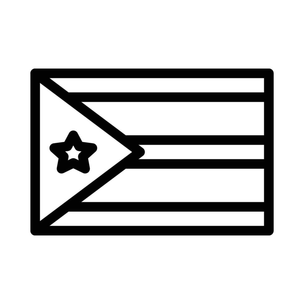 Cuba vector icono en un blanco antecedentes