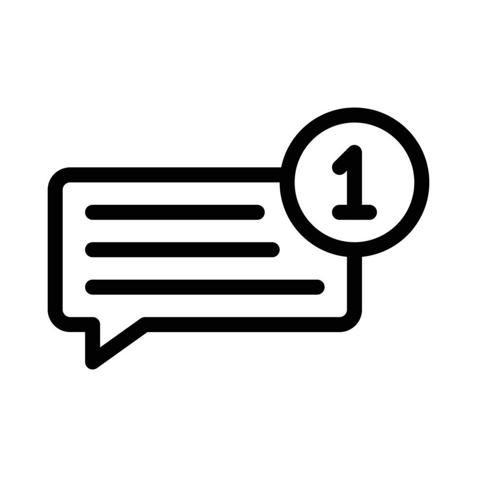 notification vector icon on a white background