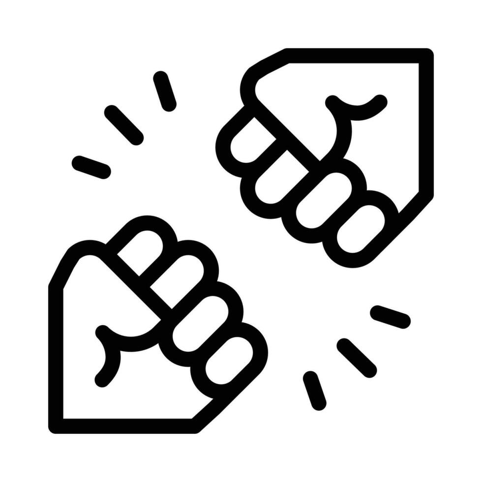 fight vector icon on a white background 33295567 Vector Art at Vecteezy