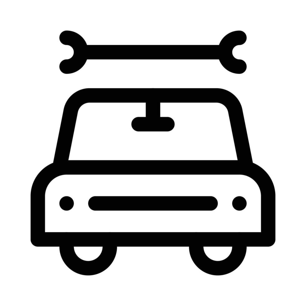 car mechanic vector icon on white background