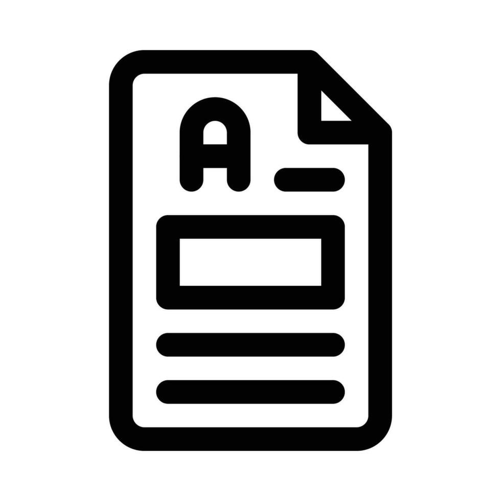 test vector icon on white background