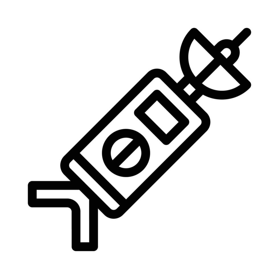 Radio Antenna vector icon on a white background