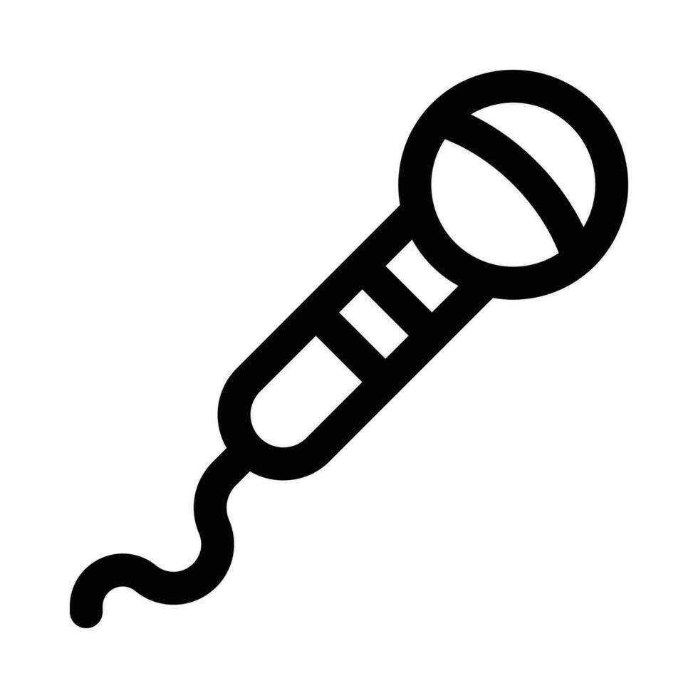 mic vector icon on white background