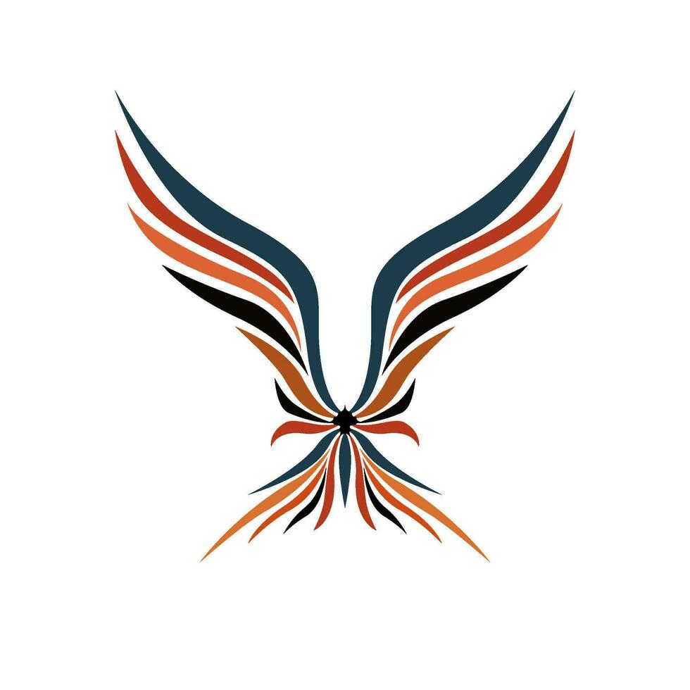 abstract Bird Logo Design. professional bird logo design. flying Bird Logo. Flying Wings Bird Logo abstract design. vector