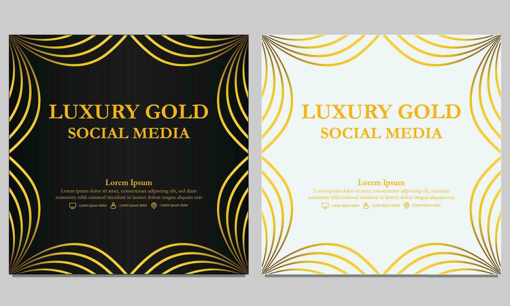 elegante dorado floral social medios de comunicación modelo. adecuado para social medios de comunicación correo, web bandera, cubrir y tarjeta vector