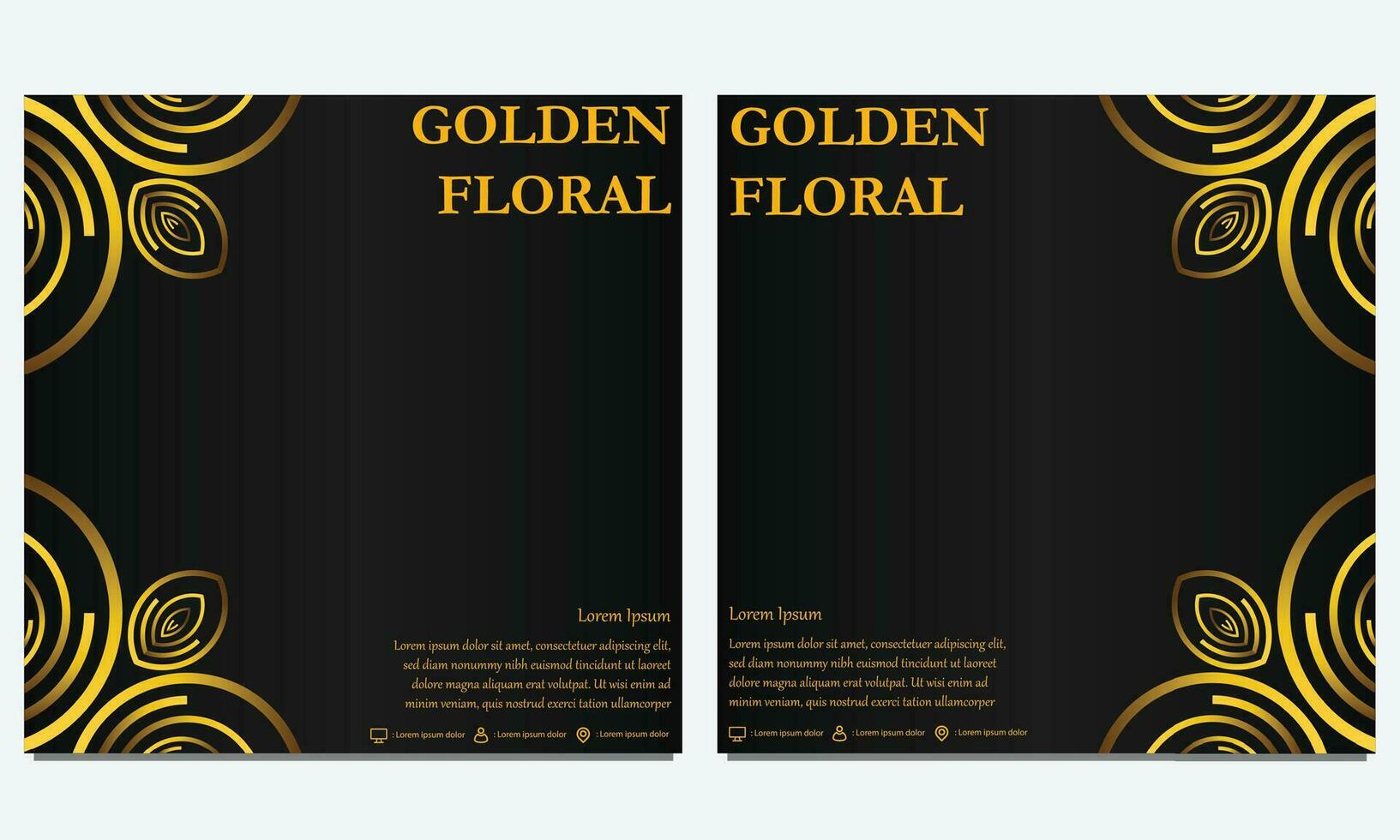 luxury floral social media template. suitable for social media post, web banner, cover and card vector