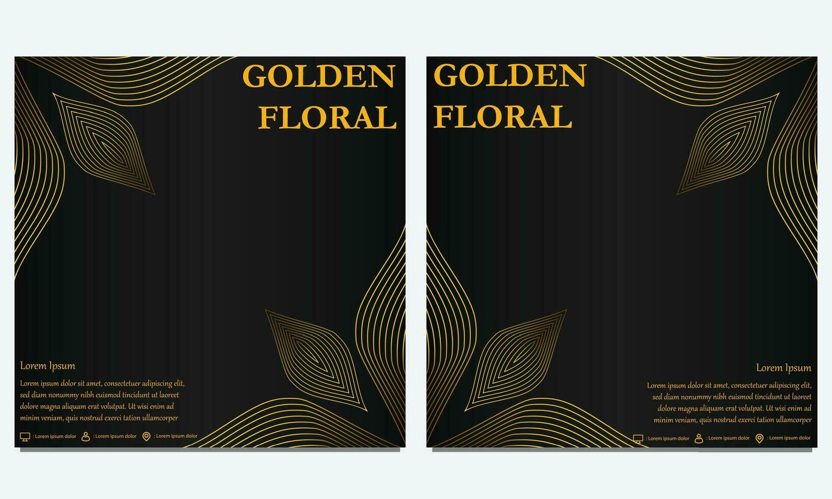 luxury floral social media template. suitable for social media post, web banner, cover and card vector