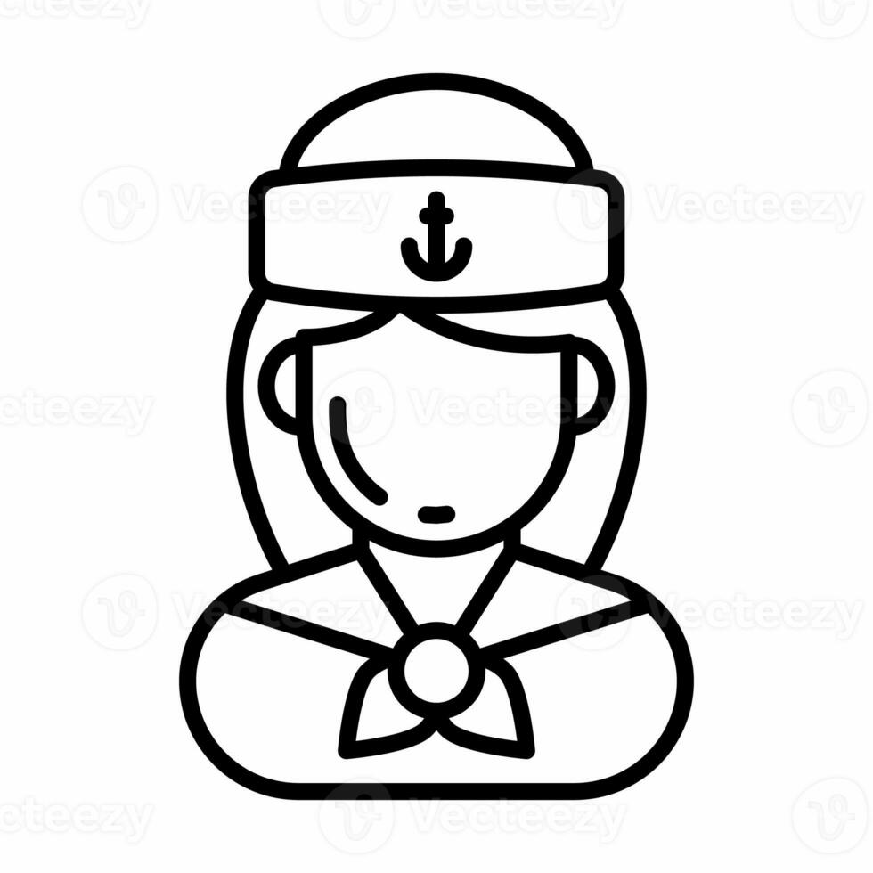 Sailor icon in vector. Illustration photo