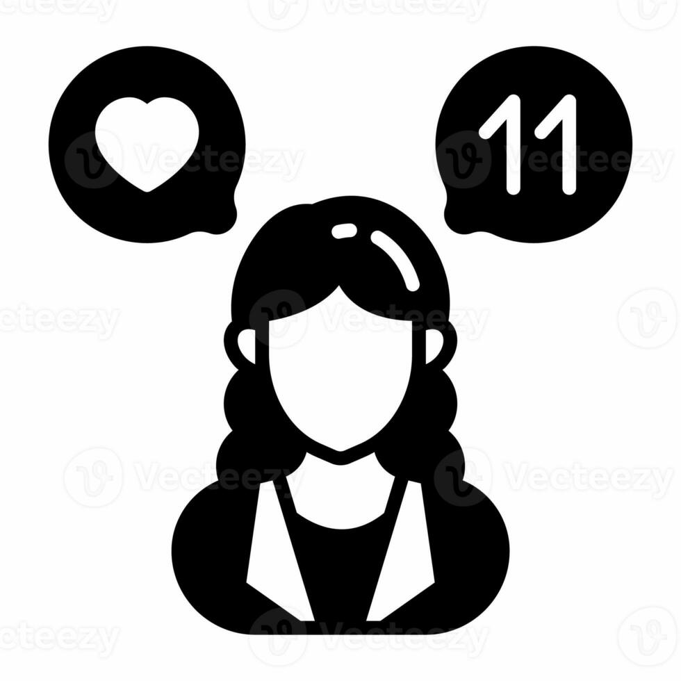 Social Media Manager icon in vector. Illustration photo
