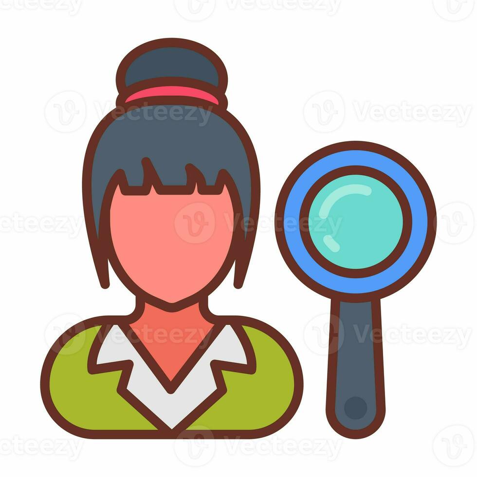 Auditor icon in vector. Illustration photo