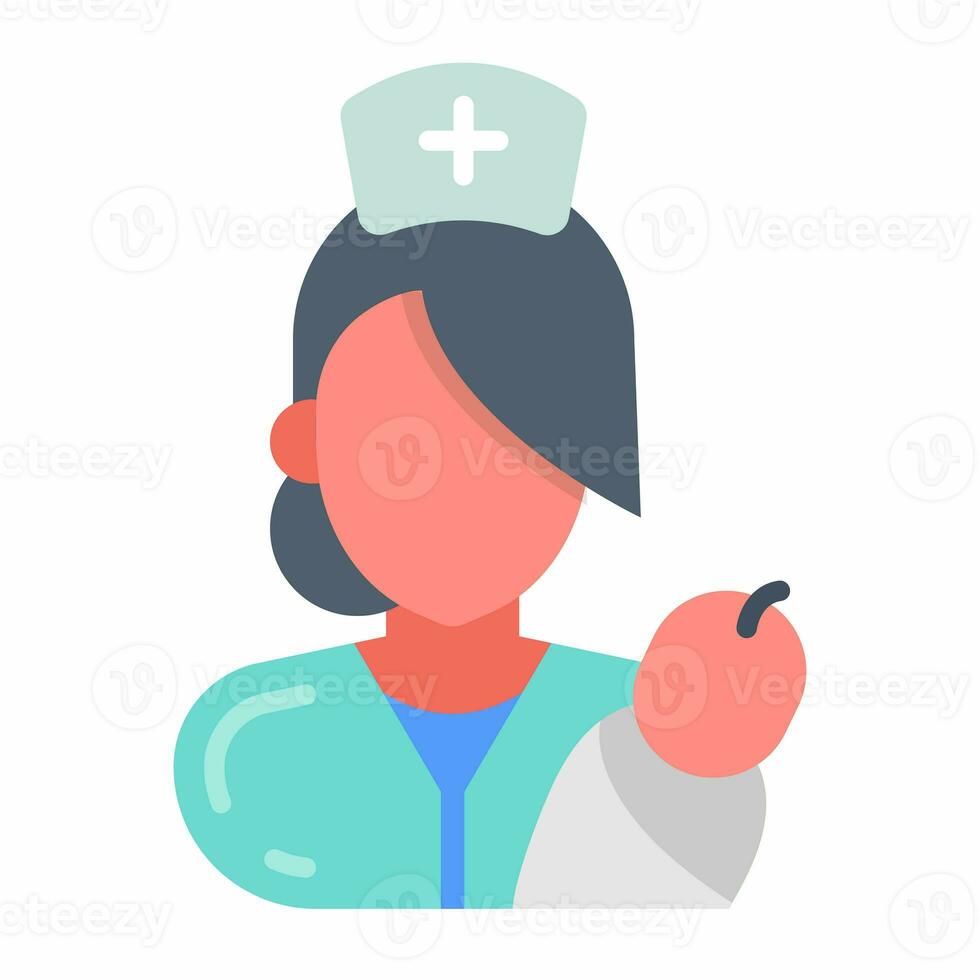 Midwife icon in vector. Illustration photo
