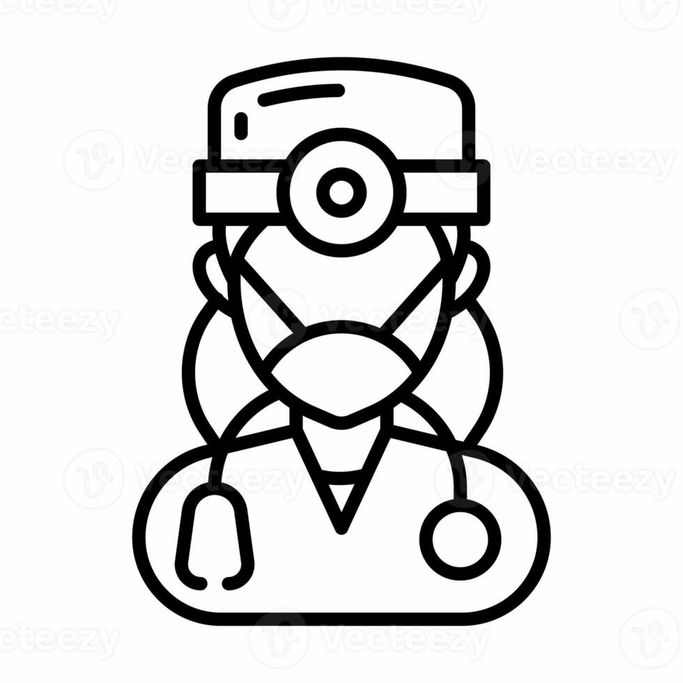 Surgeon icon in vector. Illustration photo