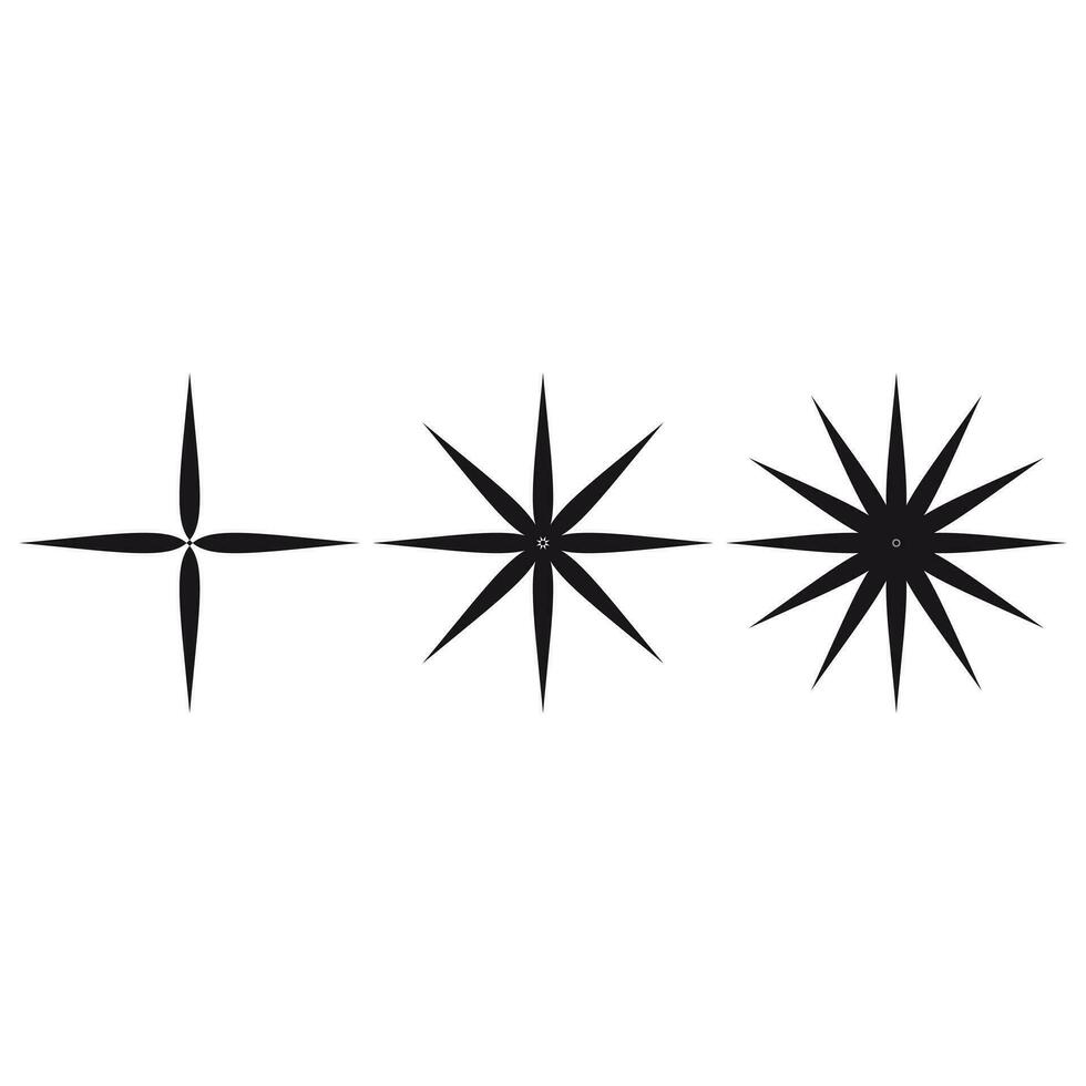 Swiss bauhaus y2k brutalist elements. Abstract geometric shapes, contemporary star figure. Vector memphis design, primitive element set