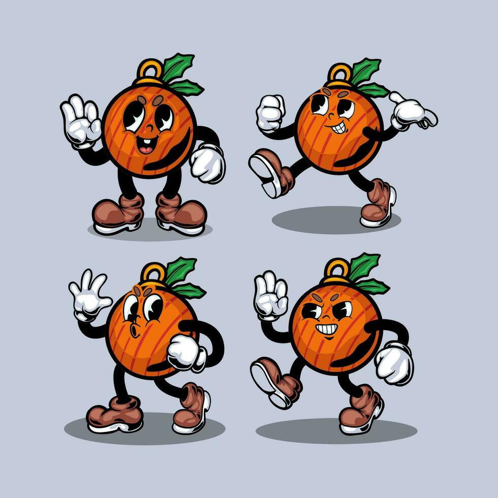 Comic characters in retro cartoon style. vector