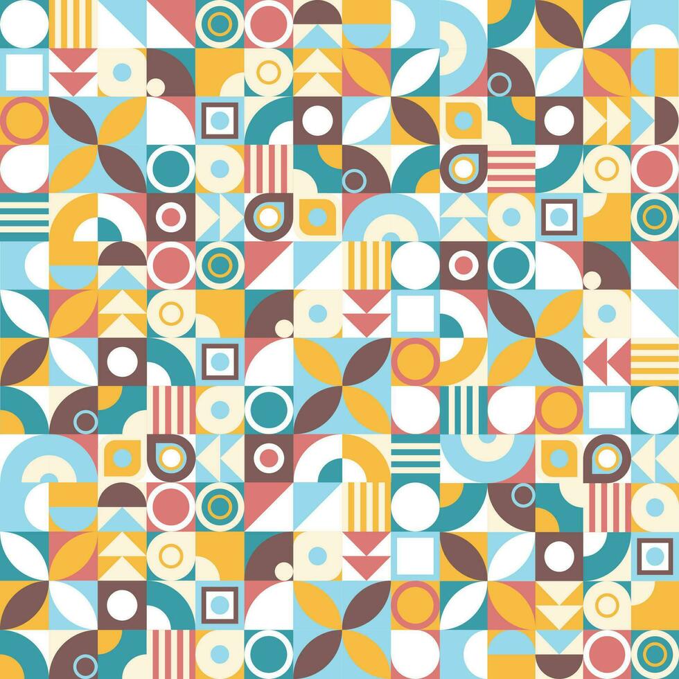 Geometric seamless pattern vector