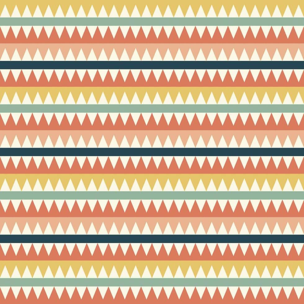 Seamless pattern in retro style. Abstract texture decorative 50's, 60's, 70's style. Can be used for fabric, wallpaper, textile, wall decoration. Vector illustration