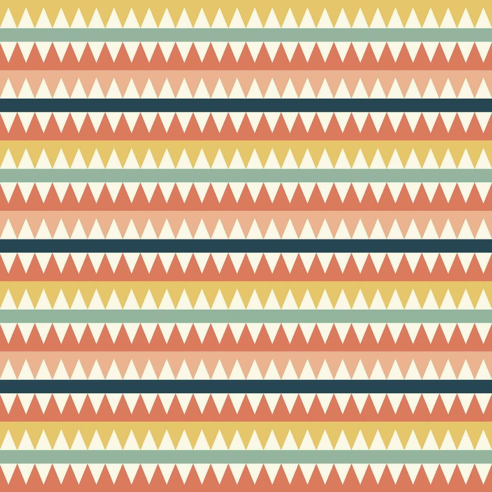 Seamless pattern in retro style. Abstract texture decorative 50's, 60's, 70's style. Can be used for fabric, wallpaper, textile, wall decoration. Vector illustration