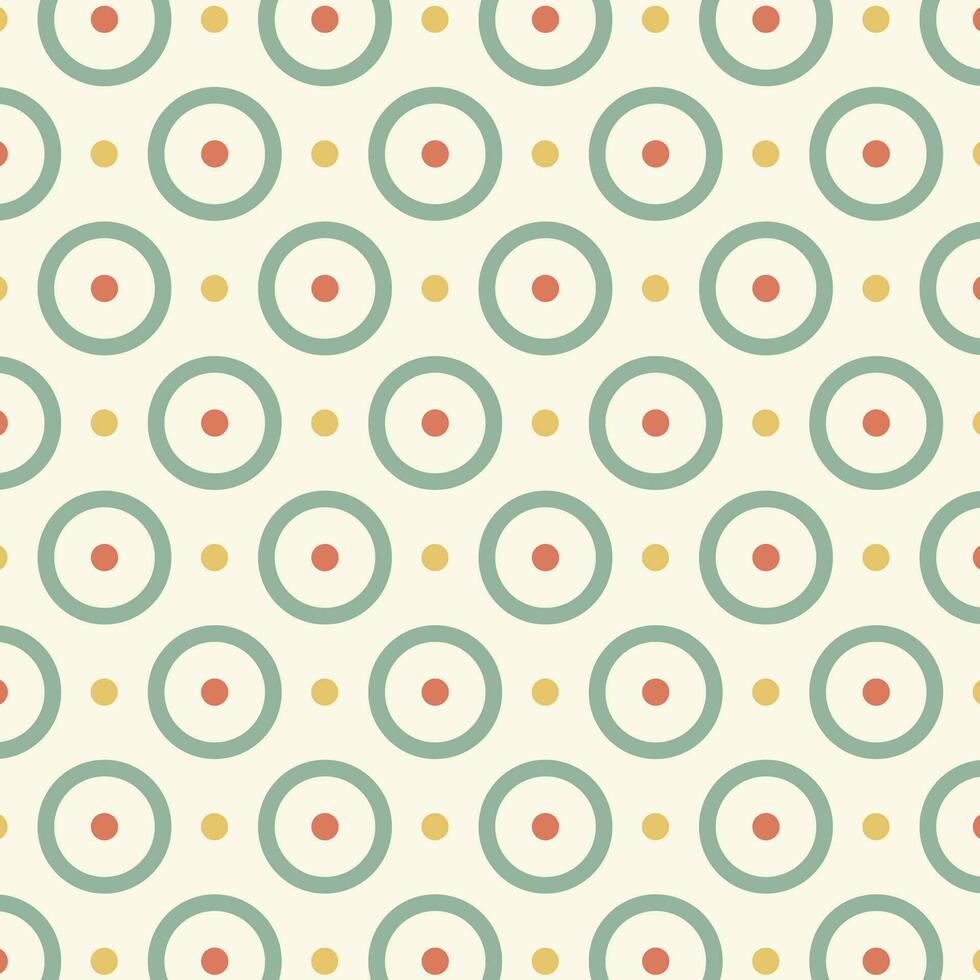 Seamless pattern in retro style. Abstract texture decorative 50's, 60's, 70's style. Can be used for fabric, wallpaper, textile, wall decoration. Vector illustration