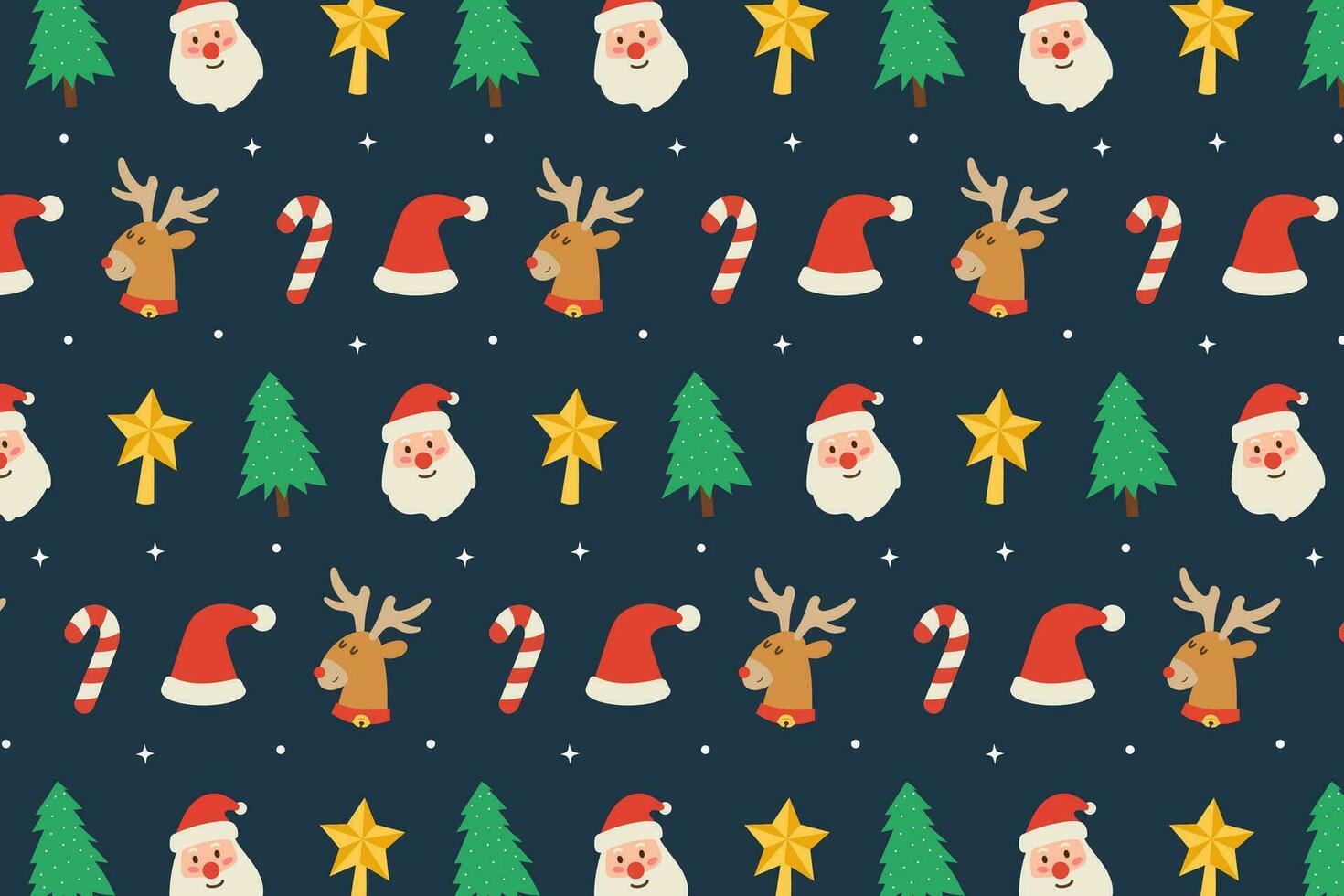 Christmas pattern. Xmas winter poster collection vector