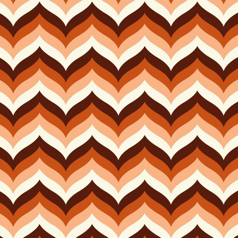 Seamless pattern in retro style. Abstract texture decorative 50's, 60's, 70's style. Can be used for fabric, wallpaper, textile, wall decoration. Vector illustration