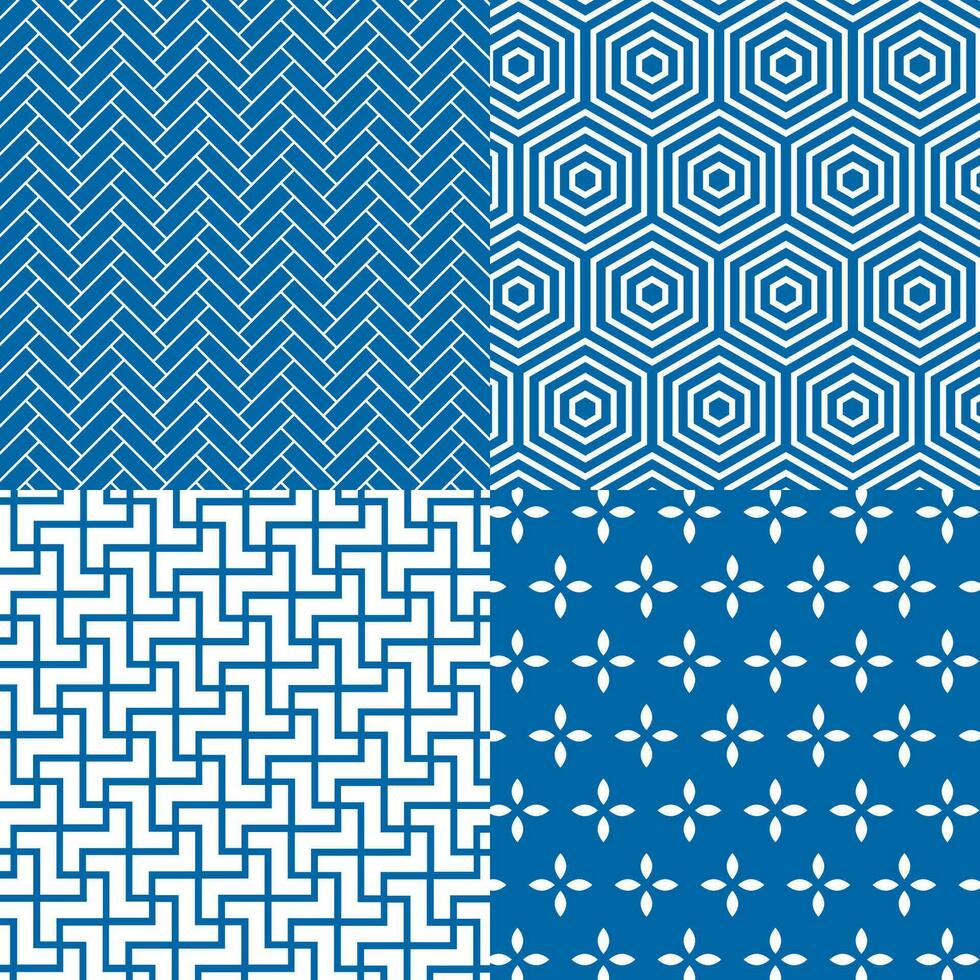 Set of pattern in japanese style. Abstract texture in japanese style. Can be used for fabric, wallpaper, textile, wall decoration. Vector illustration