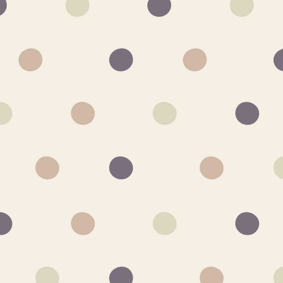 Hand drawn vector illustration pattern of polka dots in pastel colors. Can be used for party, holiday, birthday, invitation design