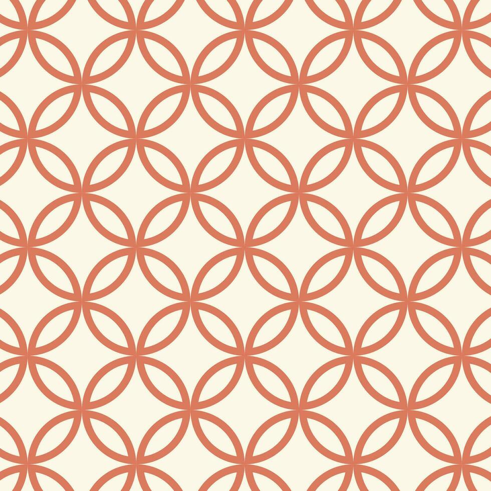 Seamless pattern in retro style. Abstract texture decorative 50's, 60's, 70's style. Can be used for fabric, wallpaper, textile, wall decoration. Vector illustration