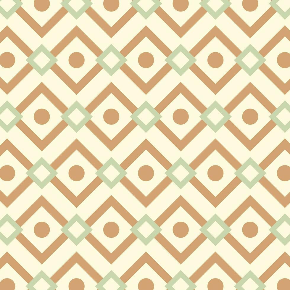 Seamless pattern in retro style. Abstract texture decorative 50's, 60's, 70's style. Can be used for fabric, wallpaper, textile, wall decoration. Vector illustration